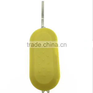 High Quality Car Key Fiat 3 Button Flip Remote Car Flip Blank Key(Purple Color) thumbnail-2