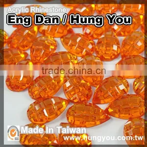 Top Quality TearDrop Shaped AB Crystal Flat Back Rhinestones thumbnail-6