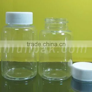 100ml Clear PET Medicine Bottle With White Cap thumbnail-1