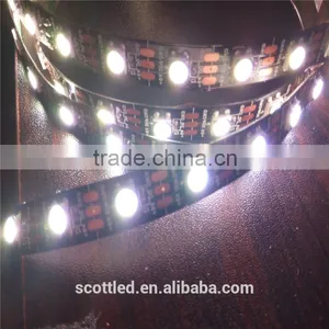 Addressable SK6812 LED Strip White PCB White Led and Black PCB Black LED SK6812 Pixel Tape Supplier's Choice thumbnail-1