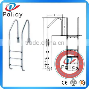 Swimming Pool SS304 3 Steps Pool Ladder With Safety Rail thumbnail-6