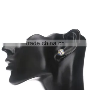 Woman Gold Plated 18k Ball Stud Earrings Jewelry Fashion Supplier's Choice thumbnail-4