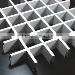 Installation T Bar Metal Frame Grid Ceiling Aluminum Lay On Open Cell Ceiling Tile thumbnail-3