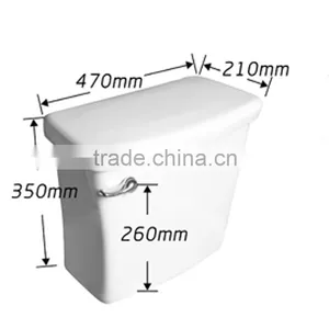 Two Piece Toilet White Toilet With Tank thumbnail-4