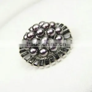 Pearls Zircon Cheap Wholesale Brooch thumbnail-4