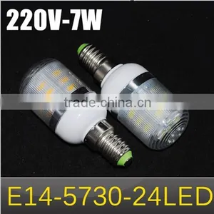 AC 220V 240V Wall Light 7W E14 SMD 5730 24 LEDs Corn Bulbs Diamond Surface Spotligh thumbnail-1