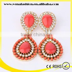 Artificial Jewellery in Delhi Diamonds Design Alloy Resin Earring thumbnail-1