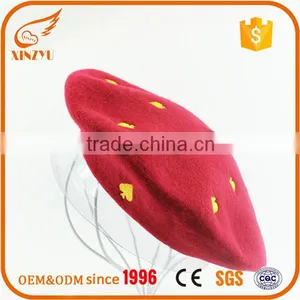 Custom Embroidery Cheap Wool Polyster Beret Army Golf Caps thumbnail-5