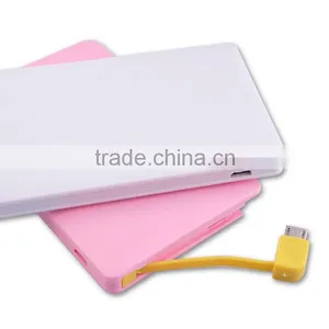 New Arrival Ultra-thin Credit Card Power Bank, Solar Power Bank 2000 thumbnail-1