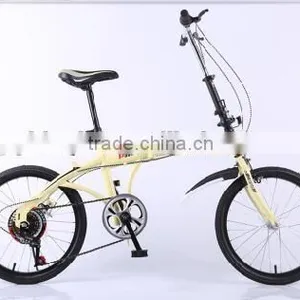 16-inch Folding Bike High-carbon Steel Bike Woman V Brake Student Bike thumbnail-4