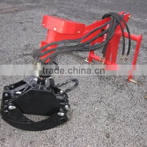 Garden Machinery Tractor Attachment Hydraulic Tractor Log Grapple Excavator for Sale thumbnail-1