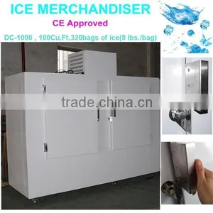Auto-defrost Bagged Ice Storage Bin DC-1000 With Capacity 100Cu.ft thumbnail-1