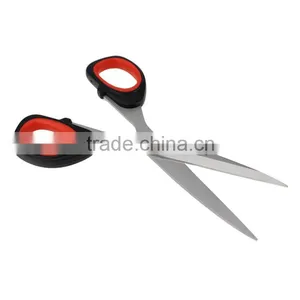 Multi Purpose 7'' Utility Stainless Steel Scissors With Black and Red Plastic Handle Office Paper Scissor thumbnail-3