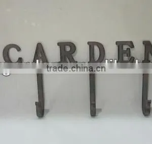 Decorative Metal Garden Wall Art With Hook thumbnail-1