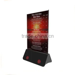 Factory Manufacturer Tabletop Acrylic Restaurant Menu Holder, Portable Power Bank Menu Holder thumbnail-5
