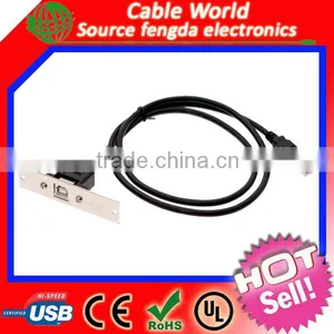 USB Type B Female Panel Mount to Male Type B Cable thumbnail-1