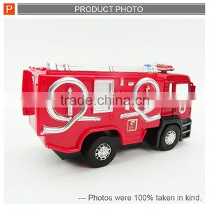 High Quality Pull Back Die Cast Toy Fire Engine Truck for Sale thumbnail-3
