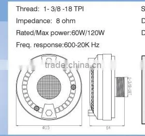 TSCT-4405 Active Professional OEM and ODM China Manufacturer 4.5" 120W Car Compression Driver Speaker thumbnail-5