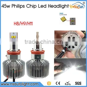 Canbus Led Auto Headlight With P Hilips Chip LED 45W 4500 Lumen H11 Led Headlight thumbnail-1