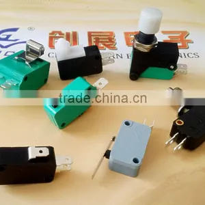 M77 KW7-15 No Lever Micro Switch China Electrical ( 125VAC 250VAC ) Push to off 2 Pin Micro Switch thumbnail-6