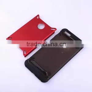 Wholesale Matte Finish TPU PC Material 12 Colors Double Cell Phone Case for IPhone 6/ 6S Mobile Phones With Window thumbnail-2