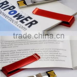 Metal Clip Usb Flash 8GB, Promotional Mini Clip Usb Stick, Laser Engraving Logo Money Clip Usb thumbnail-1