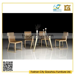 Modern Design Furniture Rectangle New Style Wooden Dining Table Set thumbnail-1