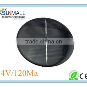 4V 120Ma Round Small Solar Panel With Copper Column for Solar Lights thumbnail-1