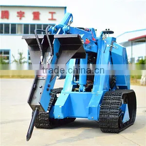 Skid Steer Loader With Hydraulic Breaker Hammar thumbnail-1
