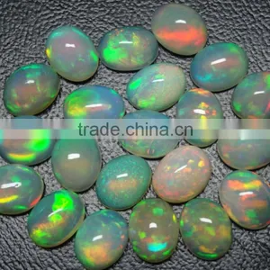 Natural Ethiopian Opal Cabochon +++AAA Quality, Calibrated Size Opal With Amazing Fire thumbnail-1