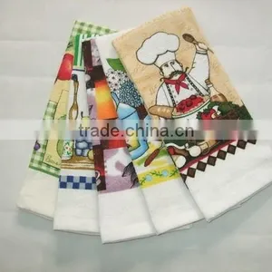 2015 Latest Design Pigment Printing Cotton Towel Printed Kitchen Towel/tea Towel China Supplier China Wholesale thumbnail-4
