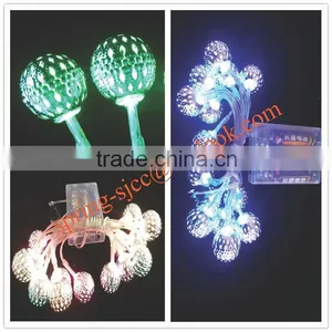 Iron Ball Flower LED String Light for Holiday Decoration Solar String Light thumbnail-1