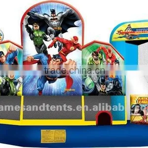 Inflatable Justice League Bouncer, Bounce House A2118 thumbnail-1