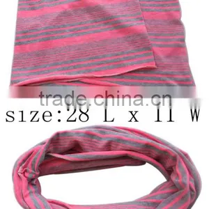Fashion Stripe Printed Fabric Scarf thumbnail-1