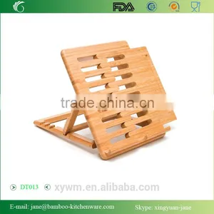 DT013 Eco-Friendly Bamboo Expandable and Adjustable Ipad Stand and Rack thumbnail-1