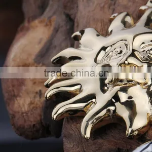 Simple Casting Design Fashion Unique Gold Sun Pendant thumbnail-5