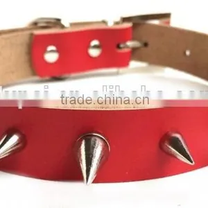 Hot Sale Cow Leather Dog Chains Dog Collar Chains Custom Metal Chain Dog Collar thumbnail-2