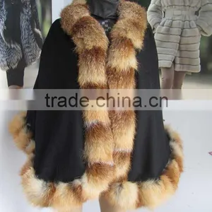 Red Fox Fur Cape Shawl thumbnail-1