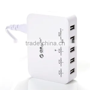 ORICO DCAP-5S Smart Desktop Usb Charger Apply for All 5V Digital Devices , Take a Easy Charging and Put Your Adaptors Closely thumbnail-3