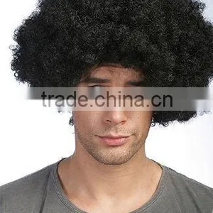 Football/Soccer Fans Wig, Party Wig, Curly African Wigs, Cosplay Wig thumbnail-2