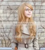2014 Hot Sale Long Loose Wavy Golden Hair Wig thumbnail-1