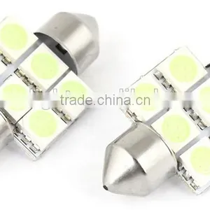 RV LED Light Interior Lamp DC 12V 6 5050 SMD LED Ice Blue 31mm Festoon Vehicle Dome Map Light Bulb Lamp thumbnail-1