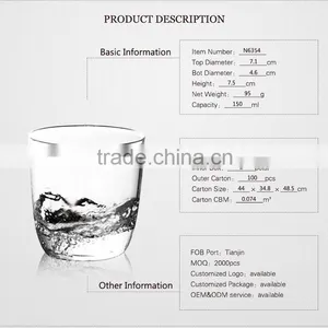 Handmade High Borosilicate Glassware Glass Cup 150ml thumbnail-2