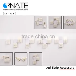 LED Strip Free Solder Connector 10mm 8mm 2 Pin 4 Pin For 5050 5630 5730 3528 Single Color RGB Led Strip thumbnail-5
