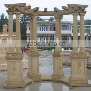 Carved Sand Stone Garden Gazebo thumbnail-1
