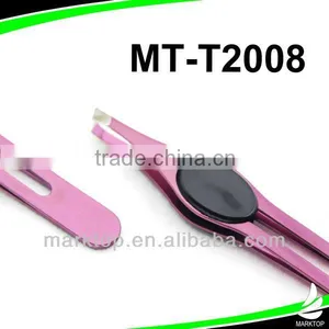 Big Handle Pad Stainless Steel Facial Hair Tweezers thumbnail-1