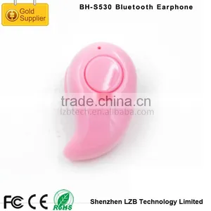 2015 Red Pot Design Adward S530 Mini Stereo Wireless Bluetooth Earphone for European Market thumbnail-3