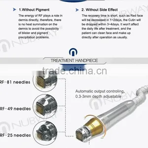Nubway Three Kinds of Microneedle Tips 25pin/ 49pin/ 81pin rf Fractional Micro Needle Machine thumbnail-4