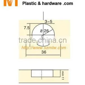 26mm Cup Concealed Door Hinge thumbnail-3