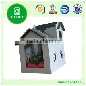 MDF Pink 2-Roof Side Door Pet House DXMP034 thumbnail-2
